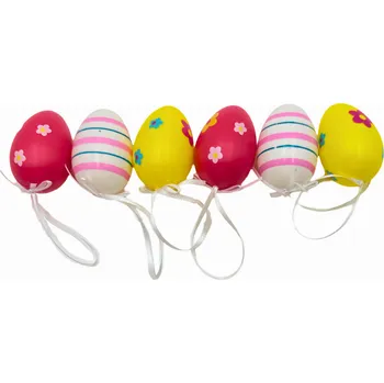 Velikonoční dekorace SET 6ks - Velikonoční vajíčka k zavěšení A5241