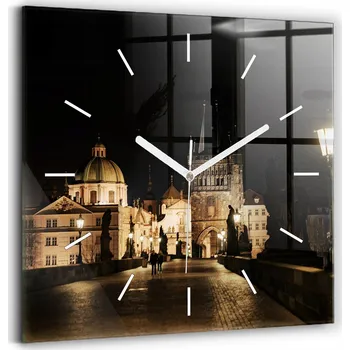 Hodiny Nástěnné hodiny Wallfluent černé 30 cm