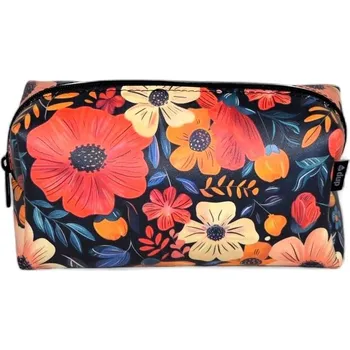 Kosmetická taška etue květy velká