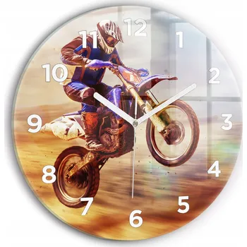 Hodiny Nástěnné hodiny Wallfluente oranžové 30 cm