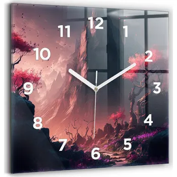 Hodiny Nástěnné hodiny Wallfluent černé 30 cm