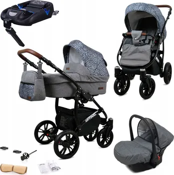 Kočárek Kočárek 4v1 BabyLux Optimal: sportovní kočárek, hluboká korba, autosedačka ISOFIX
