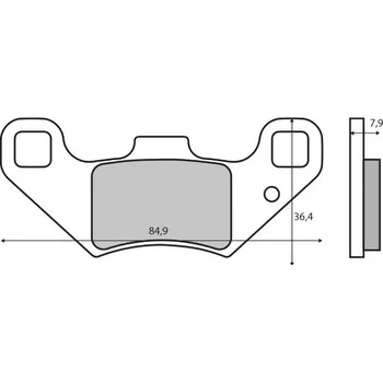 Brzdová destička Brzdové destičky RMS 225103630 225103630