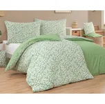 Povlečení Matějovský GALA, listy, zelené, bavlna hladká, 140x200cm + 70x90cm