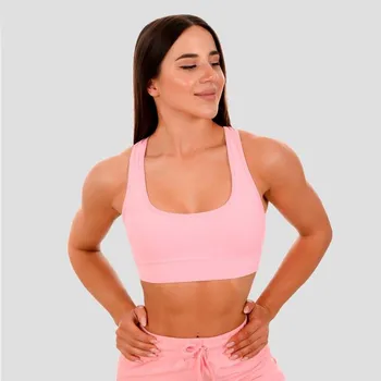 Dámské spodní prádlo Sportovní podprsenka Mesh Panel pink - GymBeam Velikost: XL, Barva: růžová