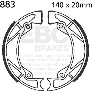 Brzda pro motocykl STANDARDNÍ BRZDOVÉ ČELISTI 883