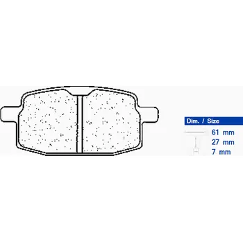 Brzdová destička Brzdové destičky CL BRAKES 2696 A3+ 2H44275