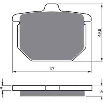 Brzdová destička Brzdové destičky GOLDFREN 078 S3 078 S3