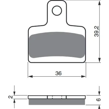Brzdová destička Brzdové destičky GOLDFREN 199 AD 199 AD