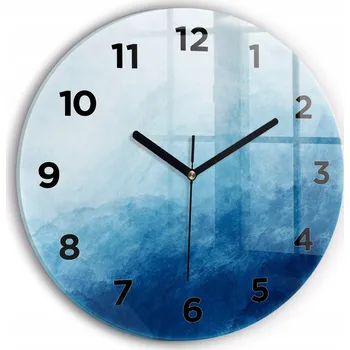 Hodiny Nástěnné hodiny Wallfluente modré 30 cm
