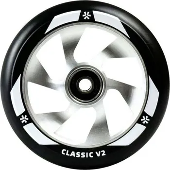 Kolečko ke koloběžce Kolečko UNION Classic V2 110mm | ABEC-9 | BLACK-SILVER