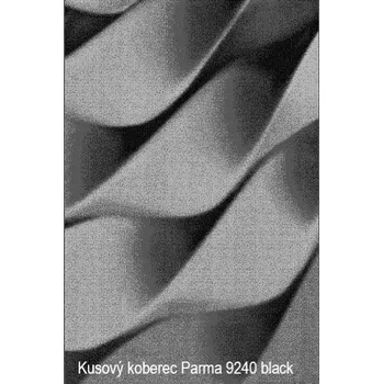 Koberec Abstraktní kusový koberec Parma 9240 black: 80 x 150 cm