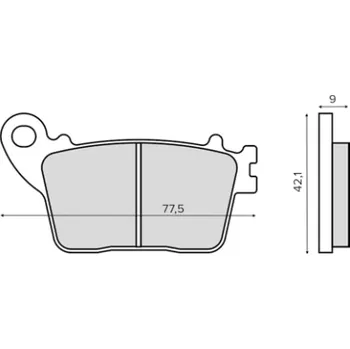 Brzdová destička Brzdové destičky RMS 225102930 zadní organické HONDA CBR 600 F (ABS) 11- 2011-2013