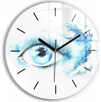 Hodiny Nástěnné hodiny modré 30 cm