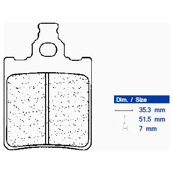 Brzdová destička Brzdové destičky CL BRAKES 1089 RX3 1089RX3