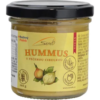 Rostlinná pomazánka Hummus s pečenou cibulkou - VEGAN - Seneb 140g