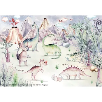 Fototapeta Dětská fototapeta Komar - Into Adventure - IAX8-0037 Dino Playground