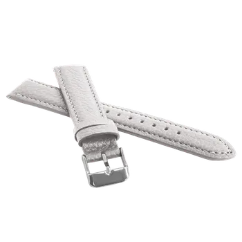 Řemínek na hodinky LAVVU Bílý polstrovaný řemínek BISON z luxusní kůže Top Grain - LSHUW22