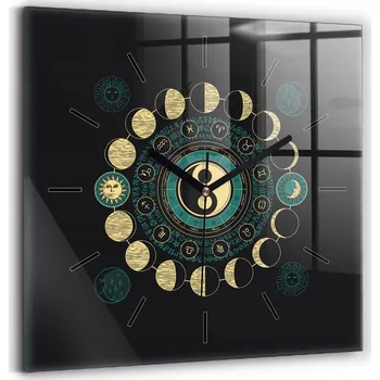 Hodiny Nástěnné hodiny Wallfluent černé 30 cm