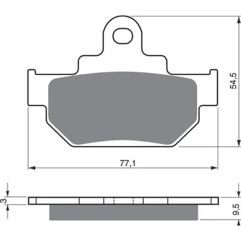 Brzdová destička Brzdové destičky GOLDFREN 046 S3 046 S3