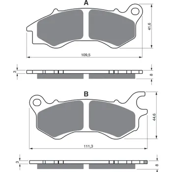 Brzdová destička Brzdové destičky GOLDFREN 392 AD STREET 392 AD
