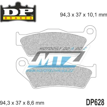 Brzdová destička BRZDOVÉ DESTIČKY BMW VZADU DP628
