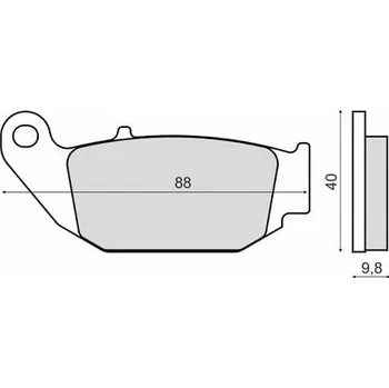 Brzdová destička Brzdové destičky RMS 225103280 organické HONDA CRF 250 L 2013-2016