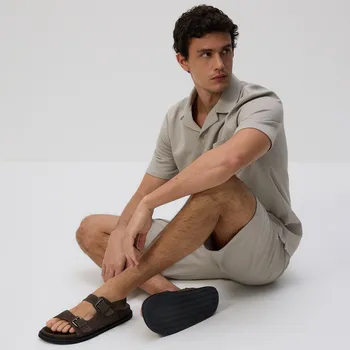 Pánské kalhoty Reserved - Šortky regular fit - světle šedá - 615EF-09X - 615EF-09X-S