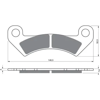 Autodíl Brzdové destičky GOLDFREN 347 AD 347 AD