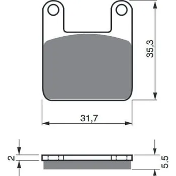 Brzdová destička Brzdové destičky GOLDFREN 153 AD APRILIA RS 125 2007-2013