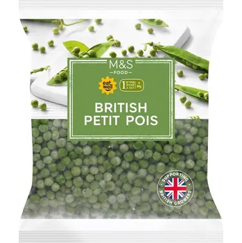 Zelenina Marks & Spencer Britský hrášek petit pois