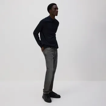 Pánské džíny Reserved - Džíny slim se sepraným efektem - šedá - YQ352-90J - YQ352-90J-36