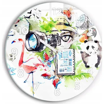 Hodiny Nástěnné hodiny Wallfluente zelené 30 cm