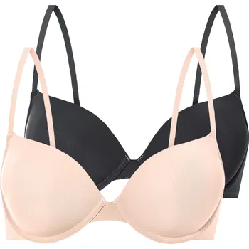 Podprsenka esmara® Dámská podprsenka, 2 kusy (černá/béžová, 85C)