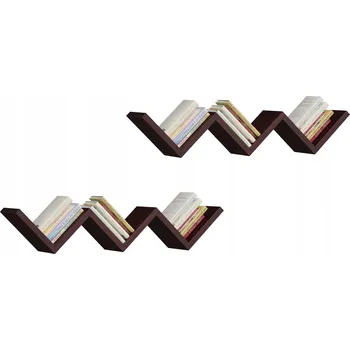 police Nástěnná police ORTO wenge, regál na knihy PER