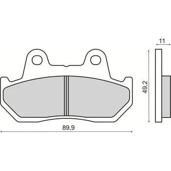 Brzdová destička Brzdové destičky RMS 225103580 organické HONDA CB 1100 R 1981-1983