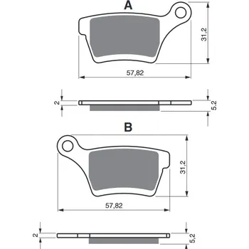 Brzdová destička Brzdové destičky GOLDFREN 400 S3 400 S3