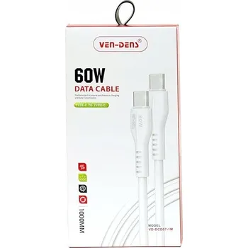 Datový kabel Kabel VEN-DENS USB-C - USB-C 1 m černý