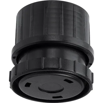 Rektifikační šroub s vložkou pro stolové nohy Strong průměr 60 mm černý