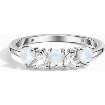 Prsten Royal Fashion stříbrný prsten GU-DR20559R-SILVER-MOONSTONE-TOPAZ Velikost: 7 (EU: 54-56)