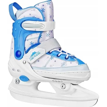 Kolečkové brusle DĚTSKÉ NASTAVITELNÉ BRUSLE LAKE PLACID MONARCH VELIKOST 28-32 BÍLÉ/MODRÉ