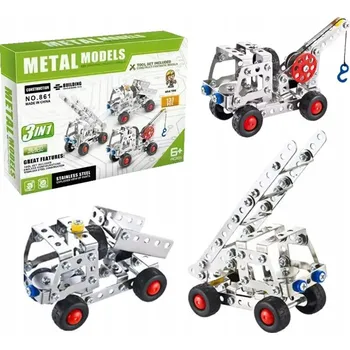 ostatní stavebnice STAVEBNICE MALÝ MECHANIK K ŠROUBOVÁNÍ PLECHŮ ŠROUBKY HRAČKA TECHNICKÁ 137