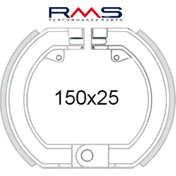 Brzda pro motocykl Brzdové čelisti RMS 225120520 225120520