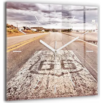 Hodiny Nástěnné hodiny Wallfluent hnědé 60 cm