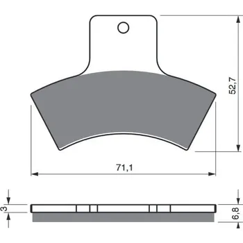 Autodíl Brzdové destičky GOLDFREN 179 S3 POLARIS Diesel 455 4x4 1999-2001