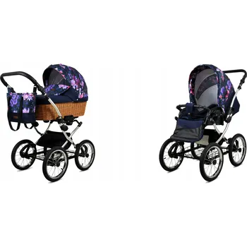 Kočárek Dětský kočárek 2v1 BabyLux CLASSIC EXCLUSIVE sporťák a hluboká korba, lehký