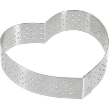 Forma na pečení Pečící rám ve tvaru srdce de Buyer 8 cm nerez