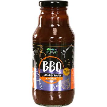 Omáčka BBQ omáčka se švestkami a přírodním tekutým kouřem - VEGAN - The Pelikans 360 g