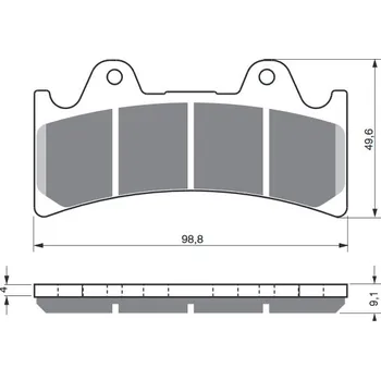 Brzdová destička Brzdové destičky GOLDFREN 227 AD 227 AD
