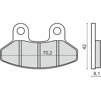 Brzdová destička Brzdové destičky RMS 225103260 organické SYM Joyride 200 2003-2014